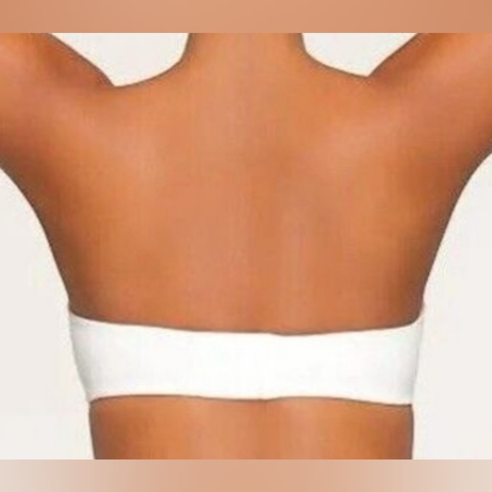 💕SKIMS Fits Everybody Lightly Lined Underwire Strapless Bra White MARBLE 32DDDD - Picture 3 of 12